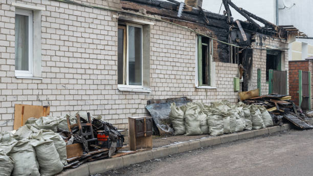 Professional Emergency Fire Cleanup technician working in Wilson, PA